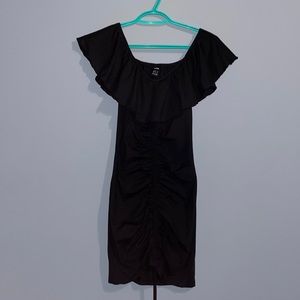 Black Shoulder Dress